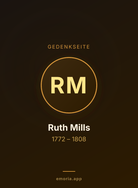 Gedenkportrait von Ruth Mills