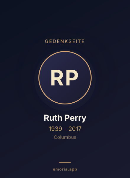 Gedenkportrait von Ruth Perry