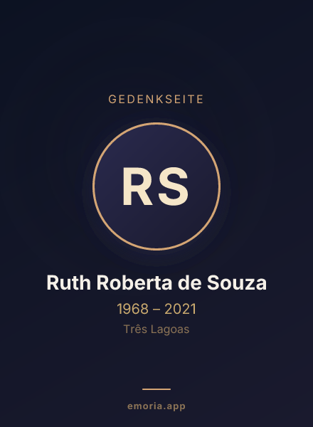 Gedenkportrait von Ruth Roberta de Souza