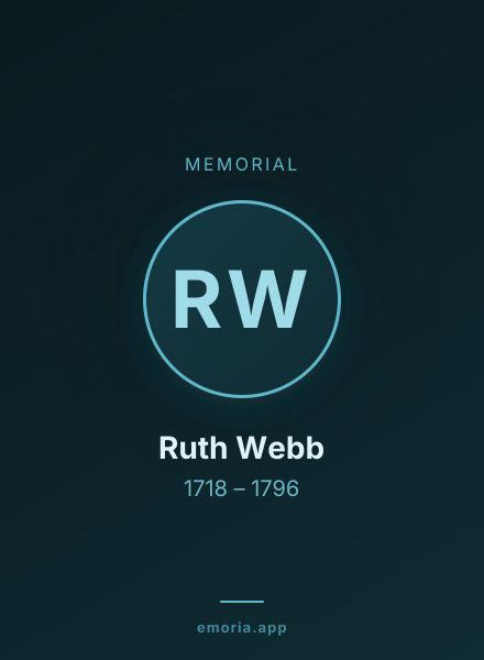 Memorial portrait of Ruth Webb