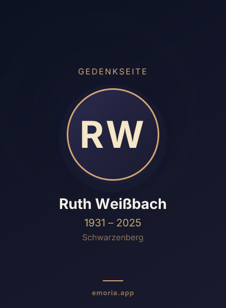 Gedenkportrait von Ruth Weißbach