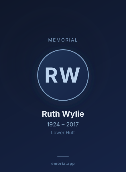 Memorial portrait of Ruth Wylie