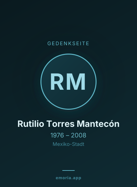 Gedenkportrait von Rutilio Torres Mantecón