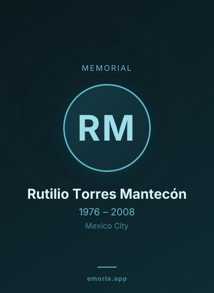 Memorial portrait of Rutilio Torres Mantecón