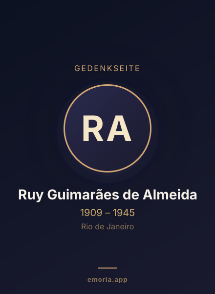 Gedenkportrait von Ruy Guimarães de Almeida