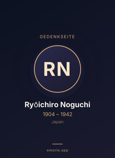 Gedenkportrait von Ryōichiro Noguchi