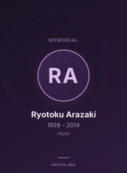 Memorial portrait of Ryotoku Arazaki