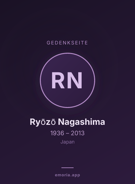 Gedenkportrait von Ryōzō Nagashima