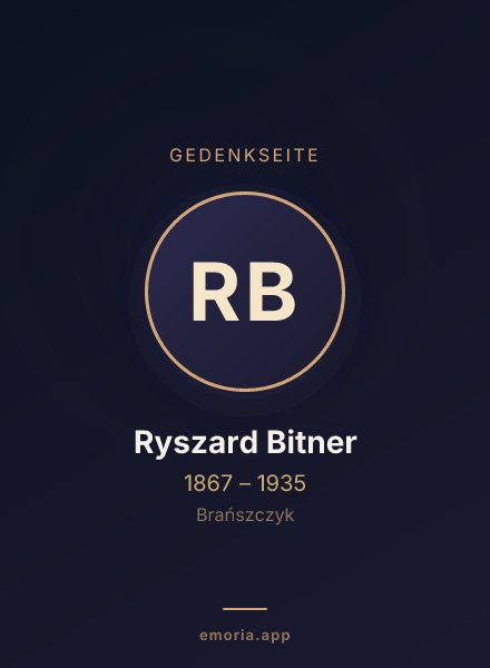 Gedenkportrait von Ryszard Bitner