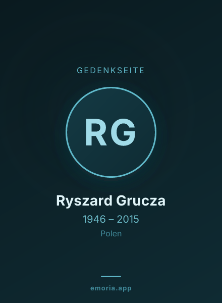Gedenkportrait von Ryszard Grucza