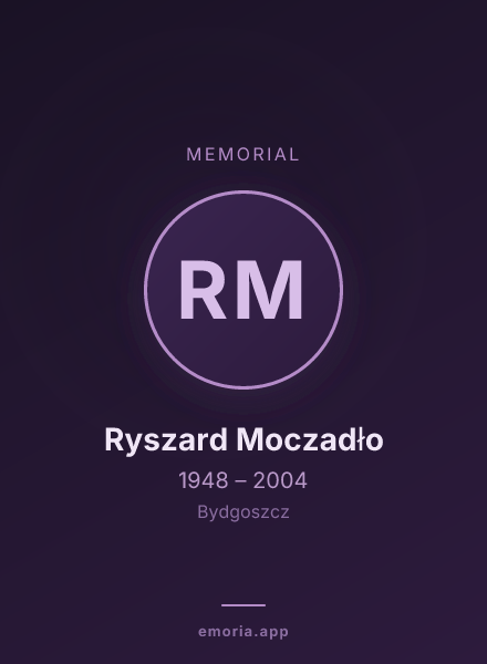 Memorial portrait of Ryszard Moczadło