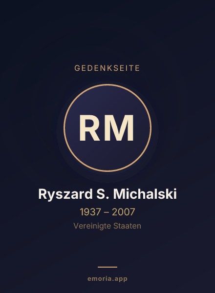 Gedenkportrait von Ryszard S. Michalski