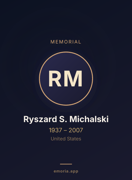 Memorial portrait of Ryszard S. Michalski