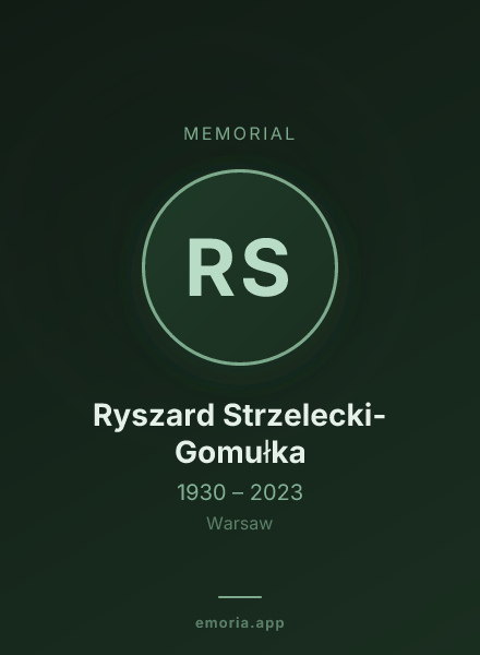 Memorial portrait of Ryszard Strzelecki-Gomułka