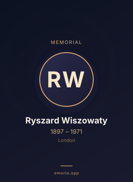 Memorial portrait of Ryszard Wiszowaty