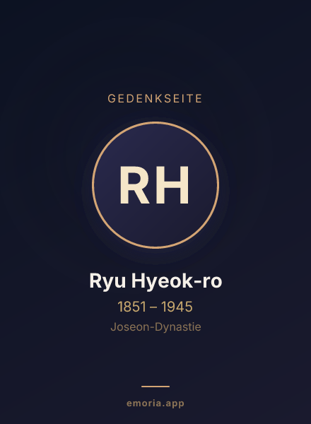 Gedenkportrait von Ryu Hyeok-ro