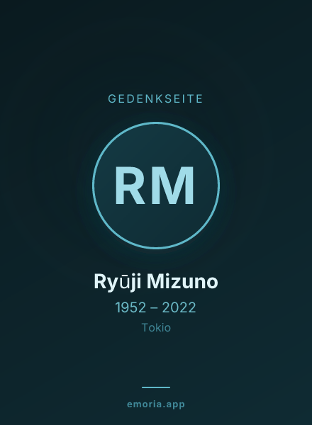 Gedenkportrait von Ryūji Mizuno