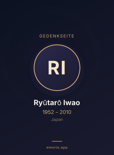 Gedenkportrait von Ryūtarō Iwao