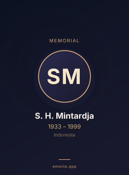 Memorial portrait of S. H. Mintardja