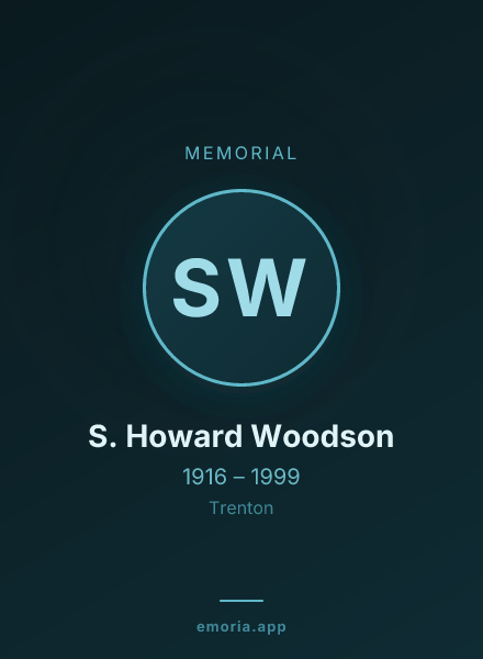 Memorial portrait of S. Howard Woodson