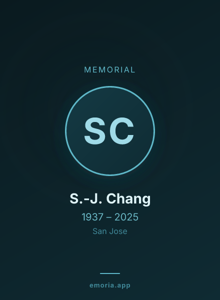 Memorial portrait of S.-J. Chang