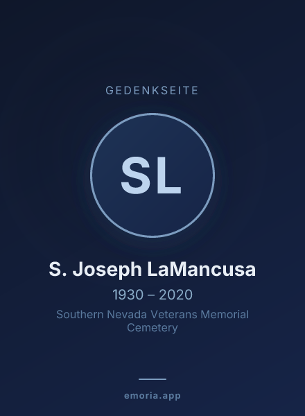 Gedenkportrait von S. Joseph LaMancusa