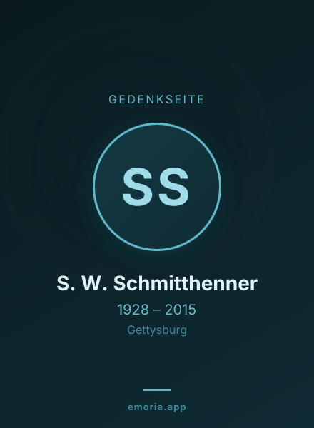 Gedenkportrait von S. W. Schmitthenner