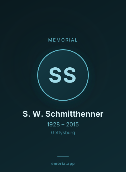 Memorial portrait of S. W. Schmitthenner