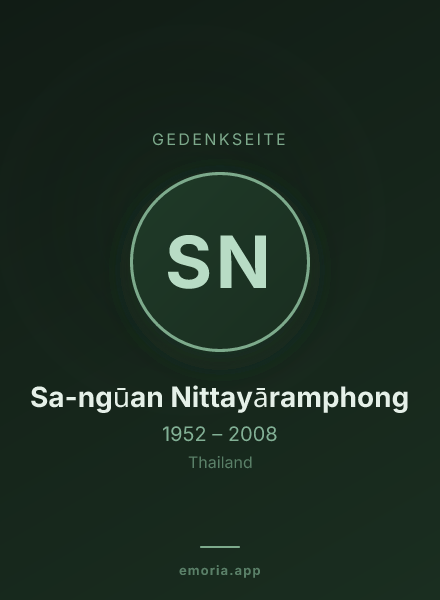 Gedenkportrait von Sa-ngūan Nittayāramphong