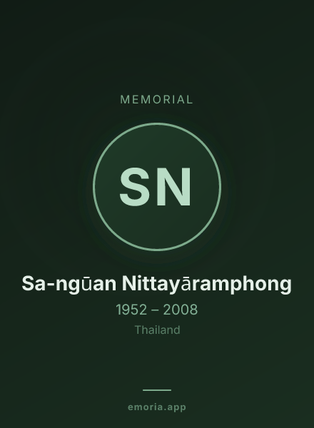 Memorial portrait of Sa-ngūan Nittayāramphong