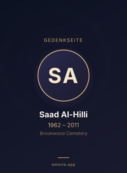 Gedenkportrait von Saad Al-Hilli