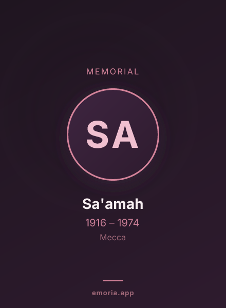Memorial portrait of Sa'amah