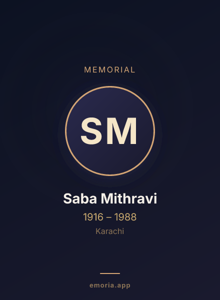 Memorial portrait of Saba Mithravi