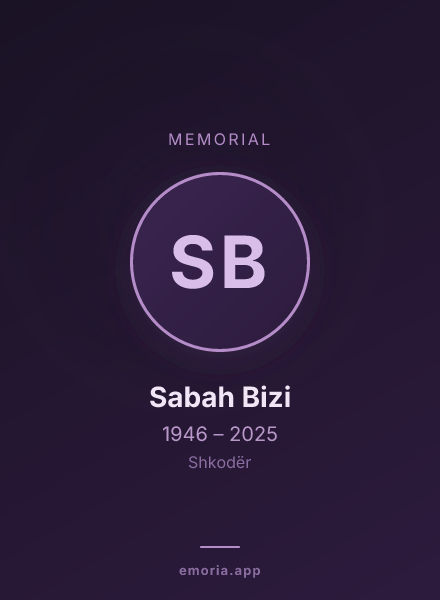 Memorial portrait of Sabah Bizi