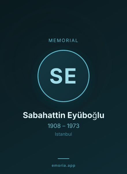 Memorial portrait of Sabahattin Eyüboğlu