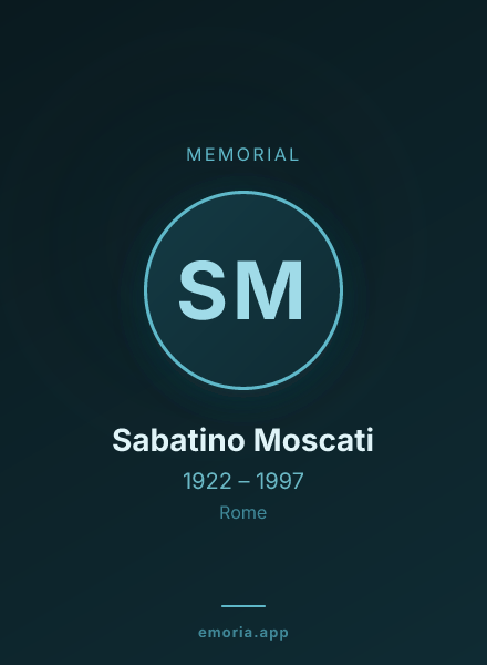 Memorial portrait of Sabatino Moscati