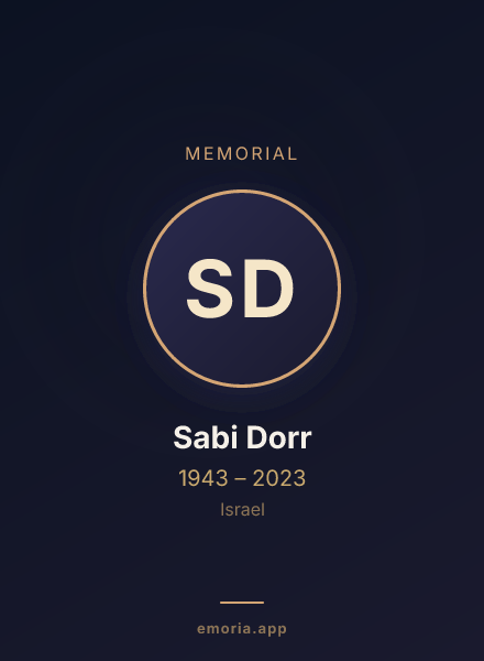 Memorial portrait of Sabi Dorr