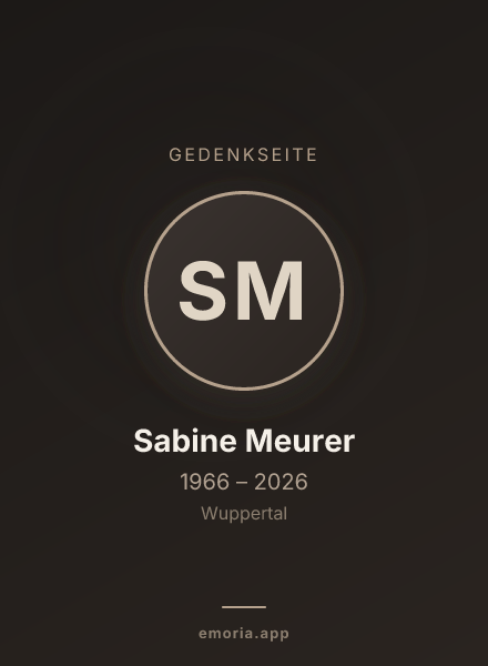 Gedenkportrait von Sabine Meurer