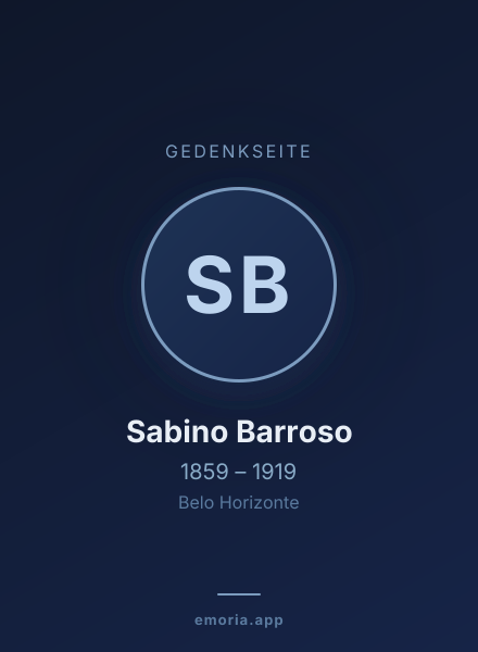 Gedenkportrait von Sabino Barroso