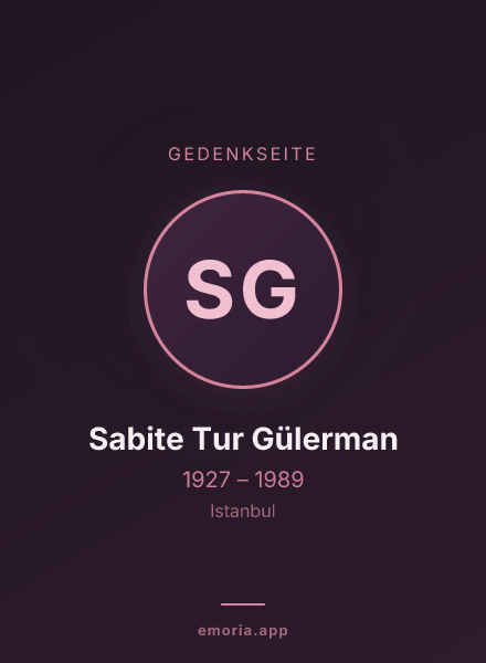 Gedenkportrait von Sabite Tur Gülerman