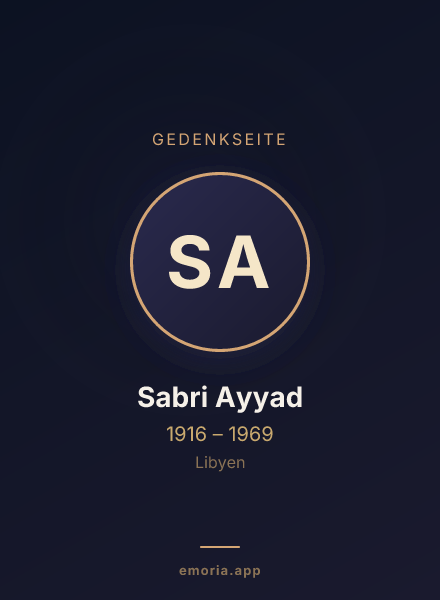 Gedenkportrait von Sabri Ayyad