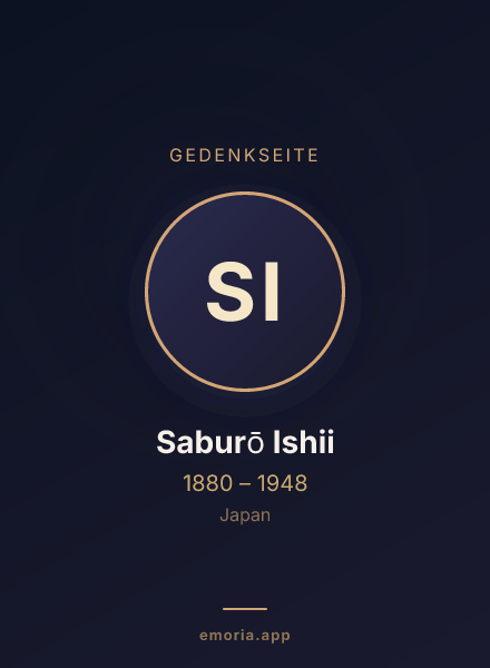 Gedenkportrait von Saburō Ishii
