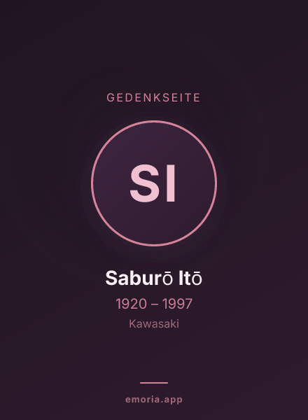 Gedenkportrait von Saburō Itō