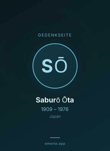 Gedenkportrait von Saburō Ōta