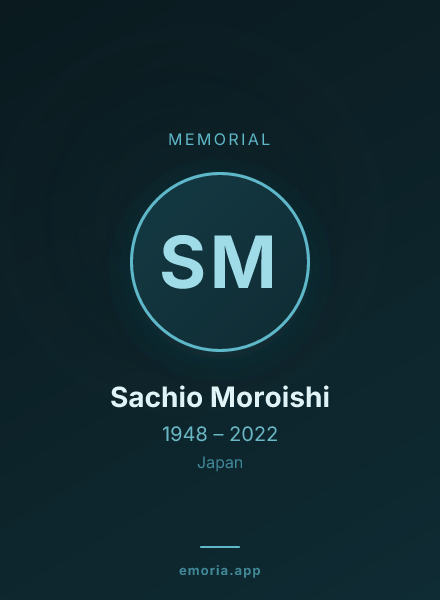 Memorial portrait of Sachio Moroishi