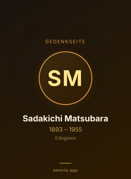 Gedenkportrait von Sadakichi Matsubara
