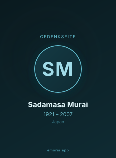 Gedenkportrait von Sadamasa Murai