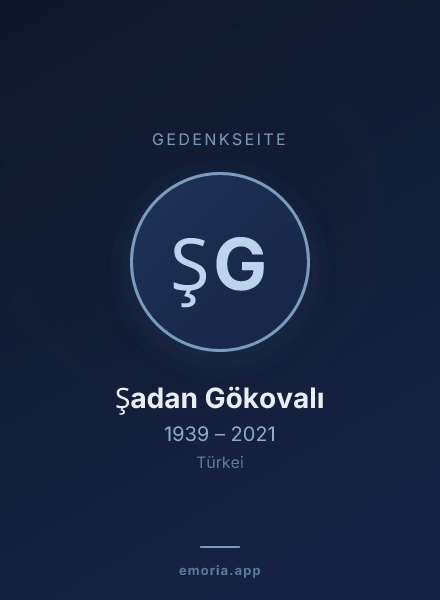 Gedenkportrait von Şadan Gökovalı