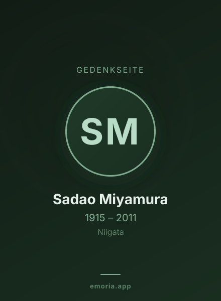 Gedenkportrait von Sadao Miyamura