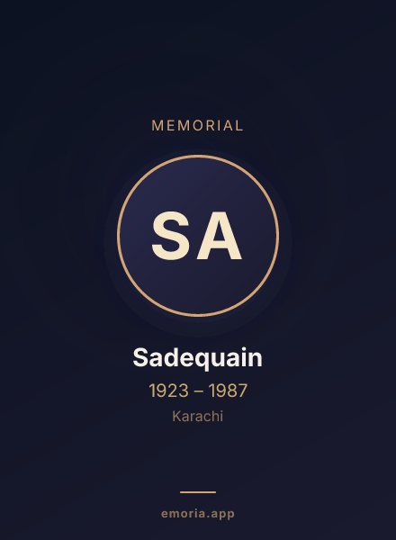 Memorial portrait of Sadequain